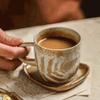 Handmade Brown Coffee Cup and Saucer Set, 250 ml view 4