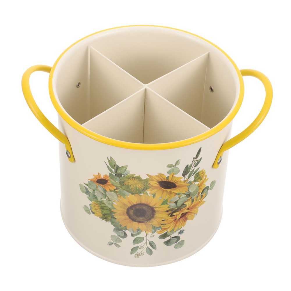 NAMOARLY Galvanized Iron Chopstick and Utensil Holder