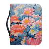 Kuiaobaty Small Book Cover with Zipper and Handle, 9 x 6 in, Colorful Bible Book Cover view 1