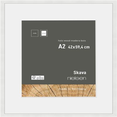 nielsen Skava Wooden Picture Frame, 42 x 59.4 cm (A2), White