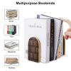 Quteprint Wooden Bookends, 2-Pack, Decorative Book Room Design view 3