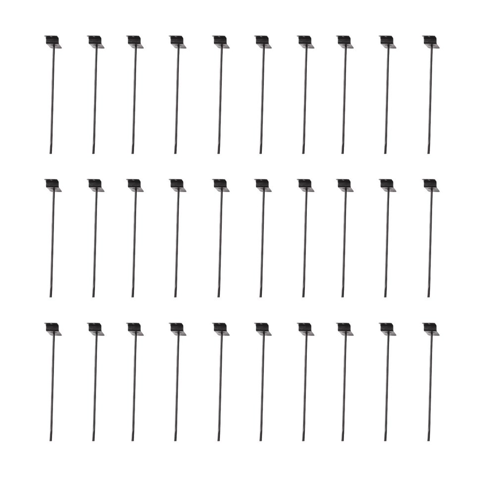 Tyenaza 30-Piece Black Slatwall Hooks