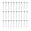 Tyenaza 30-Piece Black Slatwall Hooks view 1