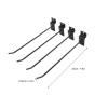 Tyenaza 30-Piece Black Slatwall Hooks view 2