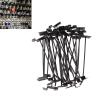 Tyenaza 30-Piece Black Slatwall Hooks view 3