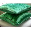 Green Shimmer Velvet Decorative Pillow Cover, 12 x 12 in view 3