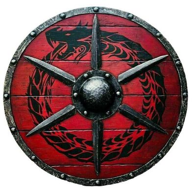 Medieval Knight Wooden Shield, 61 cm