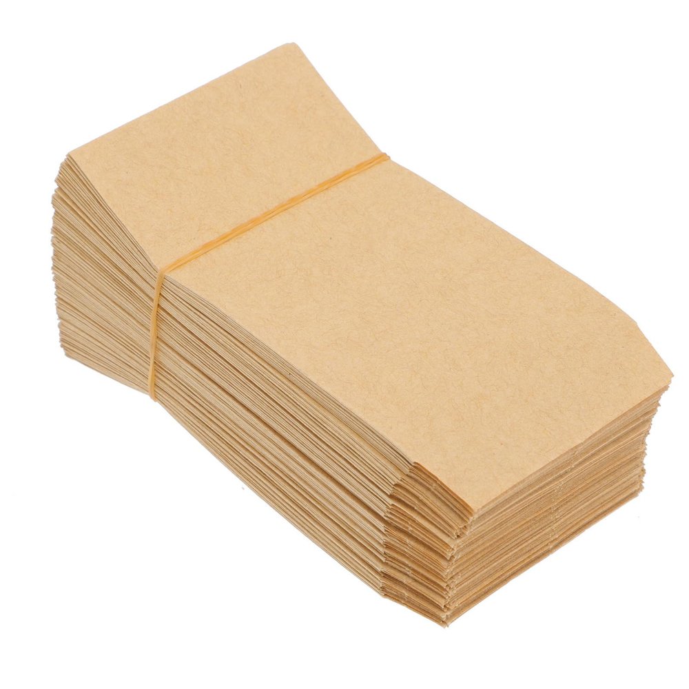 DECHOUS 300-Piece Multifunctional Kraft Paper Bags for Seeds, Coins and Notes