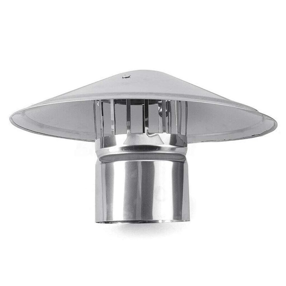 Stainless Steel Chimney Cap with Anti-Downdraft Bird Guard, 150 mm/5.9 in