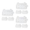 TEHAUX 9-Piece Silicone Keychain Mold Set view 1