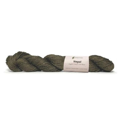 Pascuali Nepal | 60% Organic Cotton, 40% Linen Yarn for Knitting and Crocheting, Kiwi Peel 09