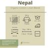 Pascuali Nepal | 60% Organic Cotton, 40% Linen Yarn for Knitting and Crocheting, Kiwi Peel 09 view 3