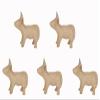 Decopatch AP174C Pack of 5 Papier-Mâché Cows, 11.5 x 5.5 x 8.5 cm, Kraft Brown view 1