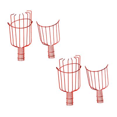 Red Iron Fruit-Picking Baskets for Autumn Parties and Fruit