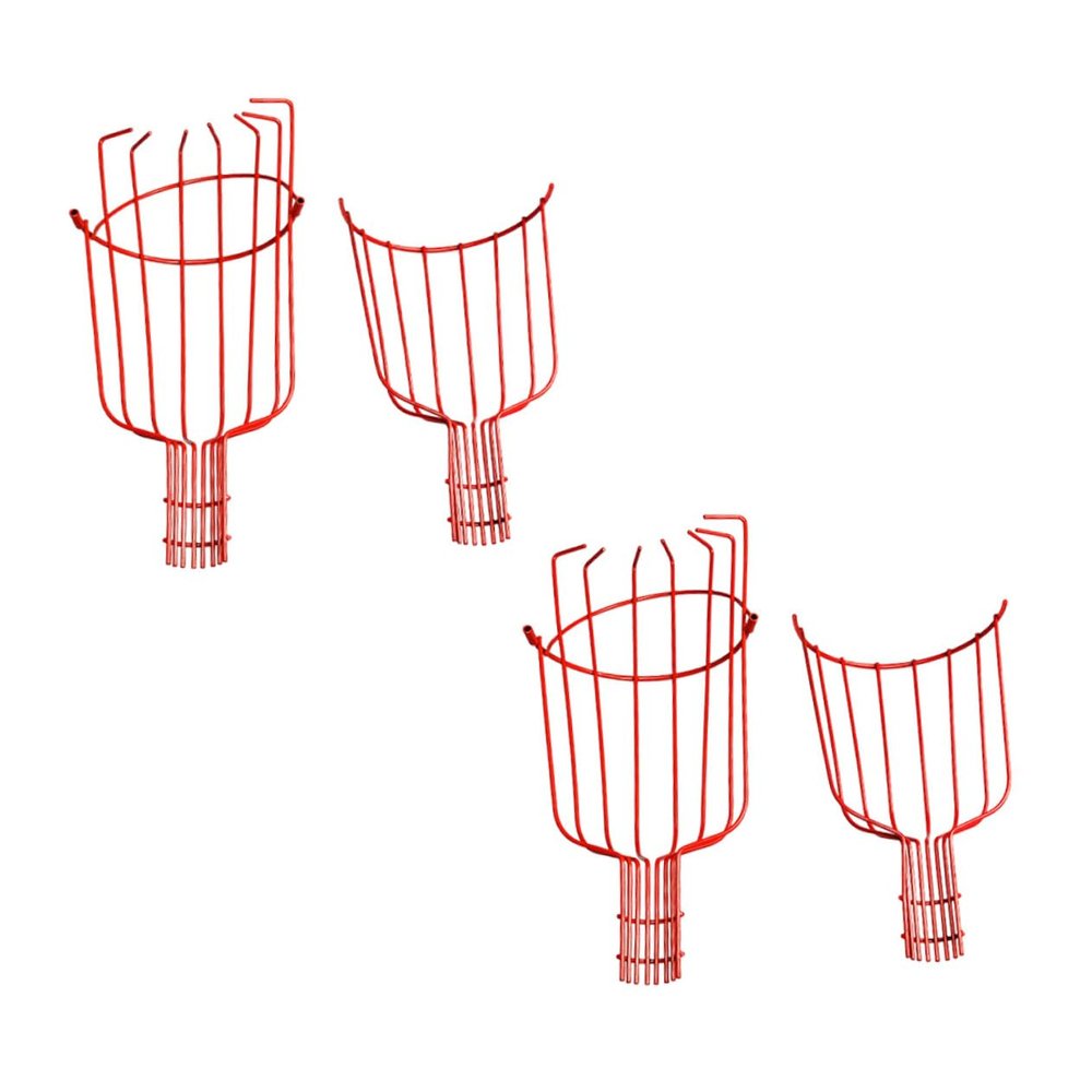 Red Iron Fruit-Picking Baskets for Autumn Parties and Fruit