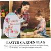 Happyyami Garden Flag, Double-Sided Outdoor Decoration, Cheerful Easter Design, Durable and Fade-Resistant view 3
