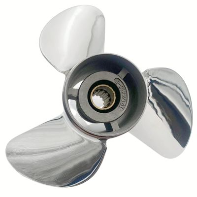 BARDOVEN 35–65 HP 10-1/4 x 16 Stainless Steel Propeller, 13-Tooth, for Suzuki Outboards