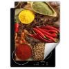 SMTDeco Induction Cooktop Cover, Chili Herbs Red, 40 x 52 cm view 1