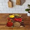 SMTDeco Induction Cooktop Cover, Chili Herbs Red, 40 x 52 cm view 4