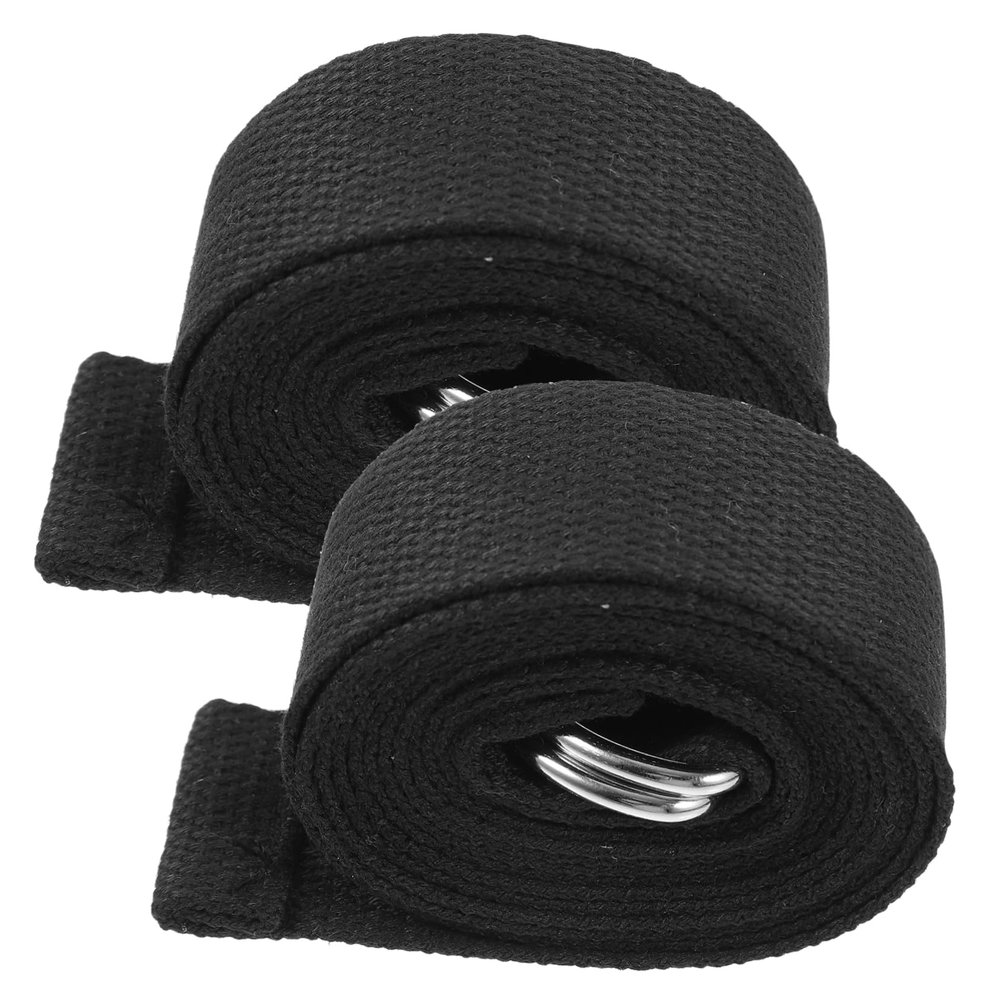 TOVINANNA 2-Pack Non-Elastic Yoga Straps for Stretching