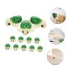 Happyyami Small Turtle Figurines, 12-Piece Resin Set for Fairy Gardens view 2