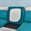 Stretch Sofa Seat Cushion Cover, Blue, 4-Seater (230–280 cm) view 2