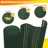 Izrielar PVC Privacy Screen Mat, 80 x 1000 cm, Green Balcony Fence with Cable Ties, Balcony Cover, 3-Weight Reinforcement, Wind Protection, UV-Resistant view 3