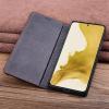 HAZARA Genuine Leather Flip Case for Samsung Galaxy S24 Ultra/S24 Plus/S24, Handmade Top-Grain Leather, Business Style, D, S24 Plus view 2