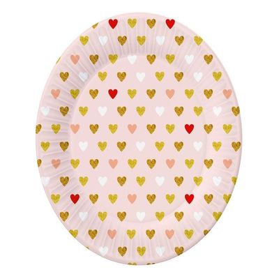 Farbe Disposable Plates, Multicolor, Unique