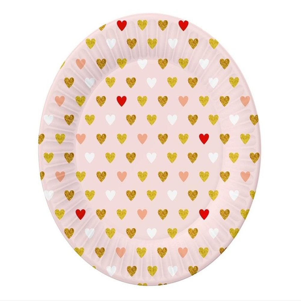 Farbe Disposable Plates, Multicolor, Unique