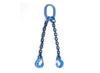 Joma-Tech 2-Leg Chain Sling, 1.5 m, Grade 10, 8 mm, Blue, with Shortening Claw view 1
