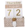 Wooden Calendar Decoration Set, Creative Office Desk Decor view 1