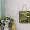 Perpetual Flip Wooden Calendar, Vintage Green Wall Hanging view 3