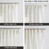Kayne Studio Boho Semi-Sheer Linen-Blend Pinch-Pleat Curtains, 244 cm Long, Light-Filtering, 91.4 x 259.1 cm (W x L), 18 view 2