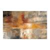 Rumlly Gold Gray Abstract Canvas Print, Modern Wall Art, 60 x 90 cm, No Frame view 1