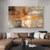 Rumlly Gold Gray Abstract Canvas Print, Modern Wall Art, 60 x 90 cm, No Frame view 3