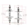 POLSO FH001 Fixed Gear Hub, 28-Hole, 15T Cog, Silver view 3