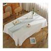 Gualiy Square Waffle Tablecloth, 140 x 140 cm, Washable, White view 1