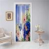 Odot Blackout Door Curtain with Hydrangea Floral Pattern, Room Divider, 80 x 150 cm view 1