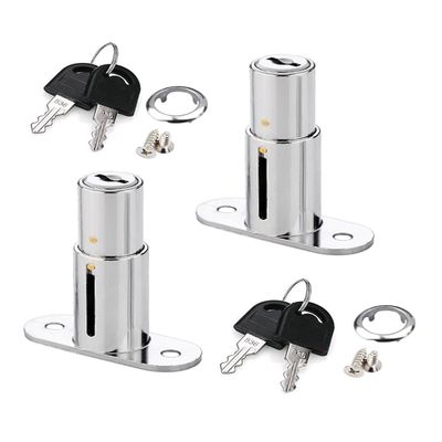 WANLIAN Sliding Door Lock, Cabinet Lock (32 mm, 2-Pack)