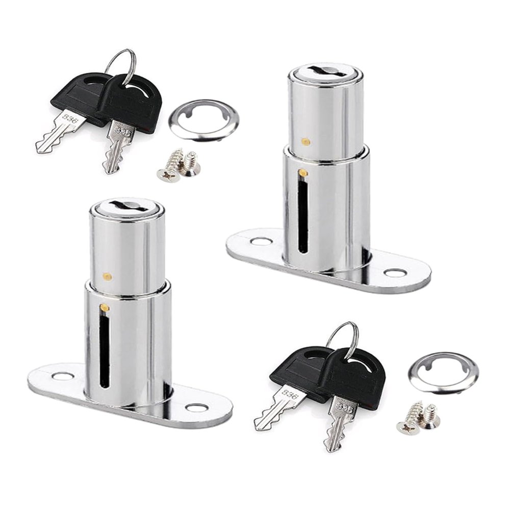 WANLIAN Sliding Door Lock, Cabinet Lock (32 mm, 2-Pack)