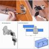 WANLIAN Sliding Door Lock, Cabinet Lock (32 mm, 2-Pack) view 3
