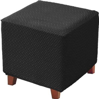 Stretch Ottoman Cover for Square Footstools, 40x40–60x60 cm