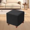 Stretch Ottoman Cover for Square Footstools, 40x40–60x60 cm view 3