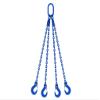 Joma-Tech 4-Leg Chain Sling, 1 m, Grade 10, 8 mm, Blue, with Safety Hooks view 1