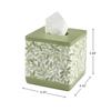 Avanti Linens Bathroom Essentials Tissue Box Cover, Green view 3
