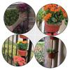 Yardwe Wall-Mounted Plastic Planter, Brown, Strap-Mounted view 4