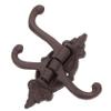 STOBAZA Rotating Iron Wall Hook with Three Arms, Coffee Color view 1