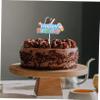 Vaguelly 3-Piece Space-Themed Paper Cake Decorations for Birthdays and Parties view 2