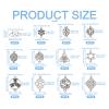 Bestewelry 72-Piece Antique Silver-Tone Tibetan-Style Charm Set view 4